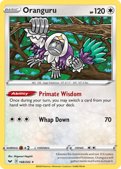 Oranguru 148/202 — Sword & Shield