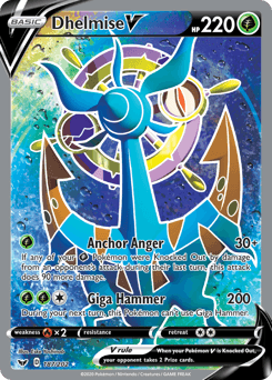 Dhelmise V 187/202 — Sword & Shield