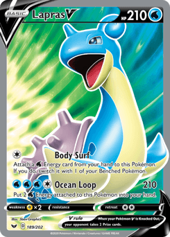 Lapras V 189/202 — Sword & Shield