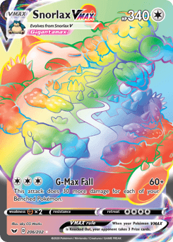 Snorlax VMAX 206/202 — Sword & Shield