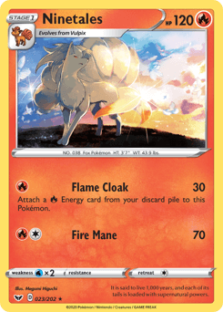 Ninetales 23/202 — Sword & Shield