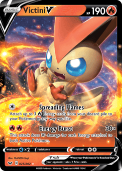 Victini V 25/202 — Sword & Shield