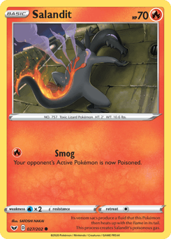 Salandit 27/202 — Sword & Shield