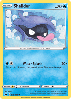 Shellder 40/202 — Sword & Shield