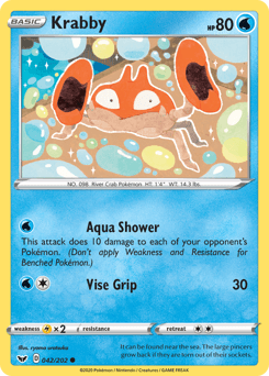 Krabby 42/202 — Sword & Shield