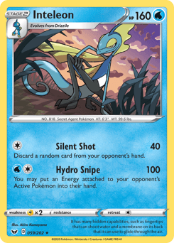 Inteleon 59/202 — Sword & Shield
