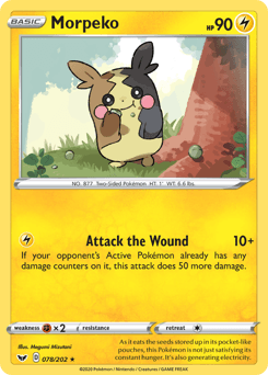 Morpeko 78/202 — Sword & Shield