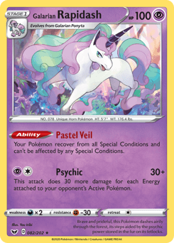 Galarian Rapidash 82/202 — Sword & Shield
