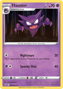 Haunter 84/202 — Sword & Shield