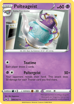 Polteageist 90/202 — Sword & Shield