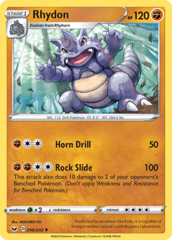 Rhydon 98/202 — Sword & Shield