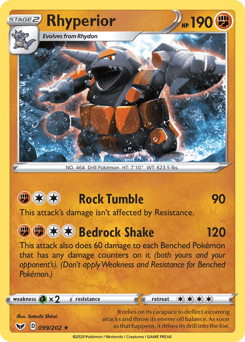 Rhyperior 99/202 — Sword & Shield