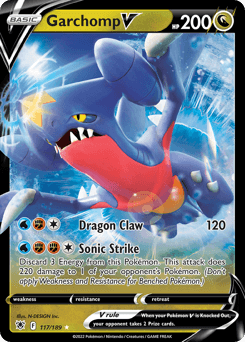 Garchomp V 117/189 — Astral Radiance