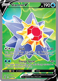 Starmie V 166/189 — Astral Radiance