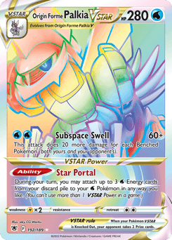Origin Forme Palkia VSTAR 192/189 — Astral Radiance