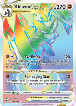 Kleavor VSTAR 196/189 — Astral Radiance