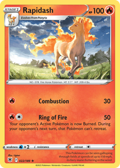 Rapidash 22/189 — Astral Radiance