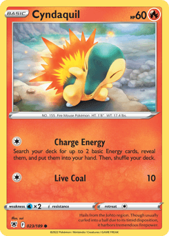 Cyndaquil Pokémon card