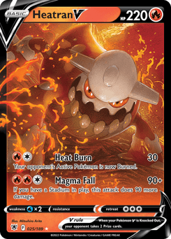 Heatran V 25/189 — Astral Radiance