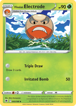 Hisuian Electrode 3/189 — Astral Radiance