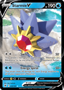 Starmie V 30/189 — Astral Radiance