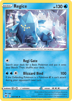Regice 37/189 — Astral Radiance
