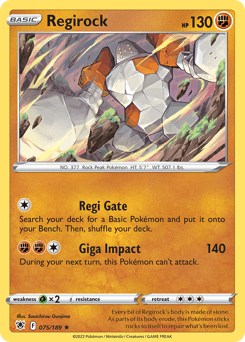 Regirock 75/189 — Astral Radiance