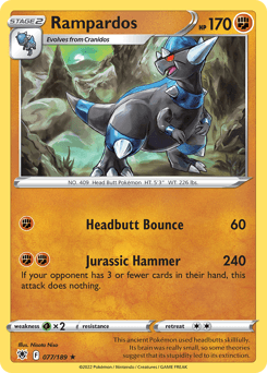Rampardos Pokémon card