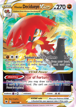 Hisuian Decidueye VSTAR 84/189 — Astral Radiance