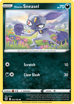 Hisuian Sneasel 92/189 — Astral Radiance