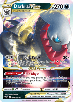 Darkrai VSTAR 99/189 — Astral Radiance
