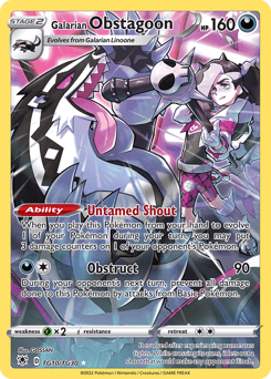 Galarian Obstagoon TG10/30 — Astral Radiance Trainer Gallery