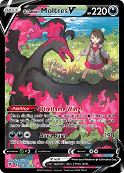 Galarian Moltres V TG20/30 — Astral Radiance Trainer Gallery