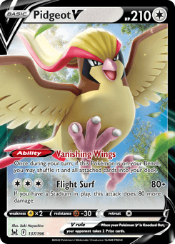 Pidgeot V 137/196 — Lost Origin