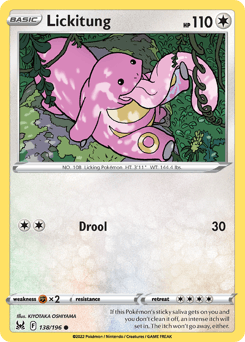 Lickitung 138/196 — Lost Origin