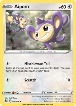 Aipom 144/196 — Lost Origin