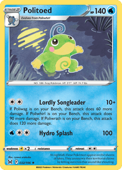 Politoed Pokémon card