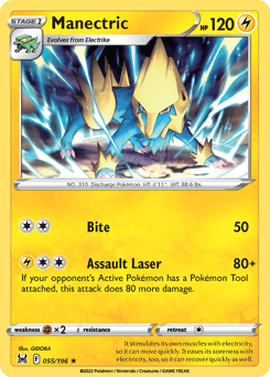 Manectric 55/196 — Lost Origin