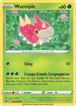 Wurmple 6/196 — Lost Origin