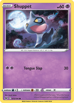 Shuppet 72/196 — Lost Origin