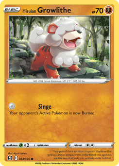 Hisuian Growlithe 83/196 — Lost Origin