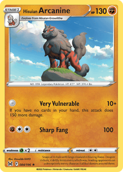 Hisuian Arcanine 84/196 — Lost Origin