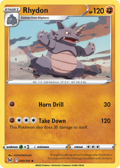 Rhydon 90/196 — Lost Origin