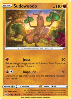 Sudowoodo 94/196 — Lost Origin