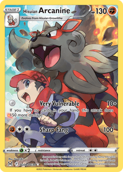 Hisuian Arcanine TG08/30 — Lost Origin Trainer Gallery