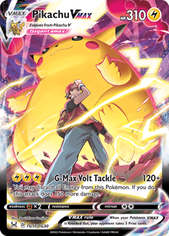 Pikachu VMAX TG17/30 — Lost Origin Trainer Gallery