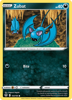 Zubat 103/195 — Silver Tempest