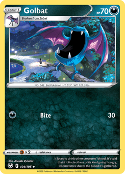 Golbat 104/195 — Silver Tempest