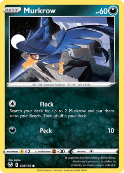Murkrow 106/195 — Silver Tempest