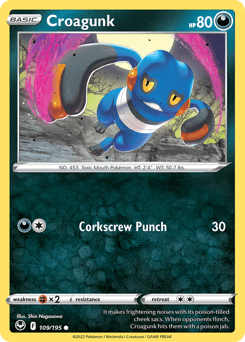 Croagunk 109/195 — Silver Tempest